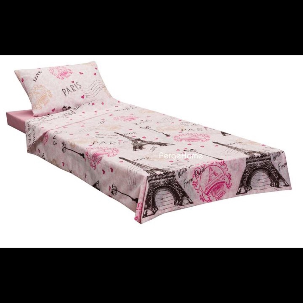 Cotton Blend Twin Size Duvet Cover Set With Sheet